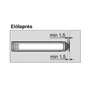 Imagine 3/4 - B 956A1201 Tip-on egyenes adapter hosszú Selyemfehér-2