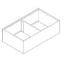 Imagine 2/2 - Blum Legrabox ZC7F400RSP Ambia-line Osztórendszer Orion Szürke-1