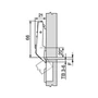 Imagine 2/2 - BRN 78Z5500.T Clip top köztes kivetőpánt 134°-os rugó nélkül-1
