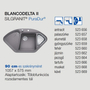 Kép 3/4 - Blancodelta II PD Alumetál sarokmosogató silg. 1057x575x183/120mm 523658