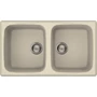 Imagine 1/3 - Elleci Master 450 gránit mosogató G62 Bianco Antico 840x480mm
