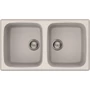 Imagine 1/3 - Elleci Master 450 gránit mosogató G68 Bianco Titano 840x480mm