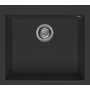 Imagine 1/3 - Elleci Quadra 105 gránit mosogató G40 Full Black 550x480mm