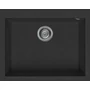 Imagine 1/3 - Elleci Quadra 110 gránit mosogató G40 Full Black 590x480mm