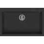 Imagine 1/3 - Elleci Quadra 130 gránit mosogató G40 Full Black 770x480mm