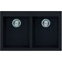 Imagine 1/3 - Elleci Quadra 350 gránit mosogató G40 Full Black 760x480mm