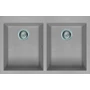 Imagine 1/3 - Elleci Quadra 350 gránit mosogató M79 Aluminium 760x480mm