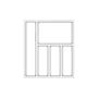 Kép 2/2 - Evőeszköztartó SKY 500/50 (422x474mm) antracit