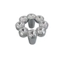 Imagine 1/2 - Fogantyú 633.B32.KR02 32 Króm-Swarovski Kristály