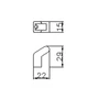Imagine 2/2 - Fogantyú 8076-15  28x15 Matt Króm Műanyag-1