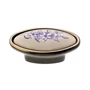 Kép 1/2 - Fogantyú C2028/21/B 54 Antikolt Bronz-Kék Virág Fém-Porcelán