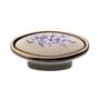 Kép 1/2 - Fogantyú C2028/21/B 54 Antikolt Bronz-Kék Virág Fém-Porcelán