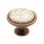 Imagine 1/2 - Fogantyú P07.01.A1.D1G Antik Firenze-Aranyfüst Fém/Porcelán