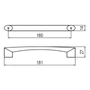 Imagine 2/2 - Fogantyú RF 145-160 160 Matt Aluminium Fém-1