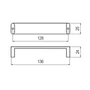 Imagine 2/2 - Fogantyú RF 169-128 128 Matt Aluminium Fém-1