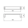 Imagine 2/2 - Fogantyú RF 180-128 128 Matt Aluminium Fém-1