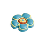 Kép 1/2 - Fogantyú T-500 Kék Virág Gumi Gomb