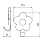 Imagine 2/2 - Fogas 2050 SN15PB21A105 77x100x30 Sárga-Alumínium-1
