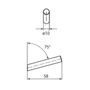 Kép 2/2 - Fogas 2235F/N1V3S 3db/csomag Acél Fém-1
