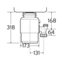 Kép 2/2 - InSinkErator  konyhamalac ISE56 pneumatikus kapcsolóval-1