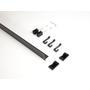 Kép 1/2 - Konyhai fémrács PRATIKA faliprofil 2db akasztóval 900x40x22mm Fekete