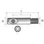 Kép 3/3 - Korpuszösszekötő szár M6 TF03 L=45mm horganyzott-2