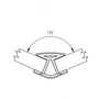 Kép 2/2 - Lábazatsarok 135° H: 100mm kombinált sarok Alu-1
