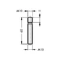 Kép 2/2 - Menetes szár 811 00 Z1 11 45 M10x60mm Acél-1