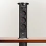 Imagine 2/5 - Munkalapba süllyeszthető Motoros elosztó 3-as 1,5m + 2USB Fekete -1