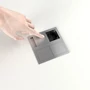 Imagine 4/5 - Konnektor VersaHit Dual rejtett elosztó 2x230V Csiszolt alumínium-3