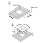 Imagine 5/5 - Konnektor VersaHit Dual rejtett elosztó 2x230V Csiszolt alumínium - RAJZ