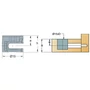 Kép 2/3 - Excenter ház CAM2000-15x13,2mm cink rajz