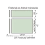 Kép 2/2 - Fiókcsúszó FDS-FF 150 Fém fiókoldal 150x300mm fehér-1