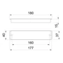 Imagine 2/2 - butorfogantyu-405-b-71-matt-feher-160mm-02