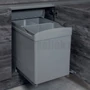 Kép 3/3 - Hulladékgyűjtő 538 Szürke 2x21L-2