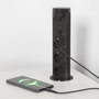 Kép 5/5 - Beépíthető rejett elosztó Motoros 3-as + USB + TYPE-C &quot;TouchControl&quot; Fekete-4