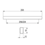 Kép 2/2 - Bútorfogantyú Mirella Design LINAE 224/256mm fehér-1