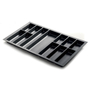 Kép 1/2 - Evőeszköztartó Classico Kristall softTouch  90 (822x474 mm) fekete