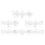 Kép 2/2 - Fali panel LEGATO Krokodil 2750x128x18mm 6db/csomag ( 1