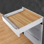 Kép 1/2 - Fiókcsúszó FDS-PRO 18 A Push Open Duplafalú fiókoldal 270mm Fehér 40kg Fém