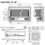 Kép 2/2 - Fiókcsúszó FDS-PRO 18 B Push Open Duplafalú fiókoldal 500mm Antracit 40kg Fém-1