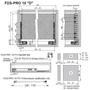 Kép 2/2 - Fiókcsúszó FDS-PRO 18 D Push Open Duplafalú fiókoldal 270mm Antracit 40kg Fém-1