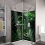 Imagine 1/2 - Fürdőszobai dekorpanel Wallplex falburkoló Palm leaves 120x200cm