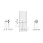 Imagine 2/3 - IF ütközés csillapító ajtóra befúrható 5mm fehér-1