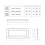 Imagine 2/2 - Kábelkivezető Fém 300x90x28mm Fehér Strong-1