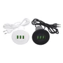 Kép 2/3 - Konnektor-rejtett elosztó StrongPower USB töltő 3xUSB-A Fekete-1