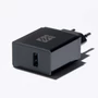 Kép 4/5 - Konnektor-rejtett elosztó VersaPick 2xUSB A/C Töltő négyzet alakú Rozsdamentes acél