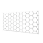 Imagine 2/3 - Konyhai hátfal Wallplex falburkoló Fehér Hexagon 60x240cm-1