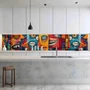 Imagine 1/3 - Konyhai hátfal Wallplex falburkoló Picasso 60x180cm