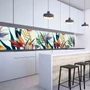 Imagine 1/2 - Konyhai hátfal Wallplex falburkoló Trópusi virágok 60x240cm